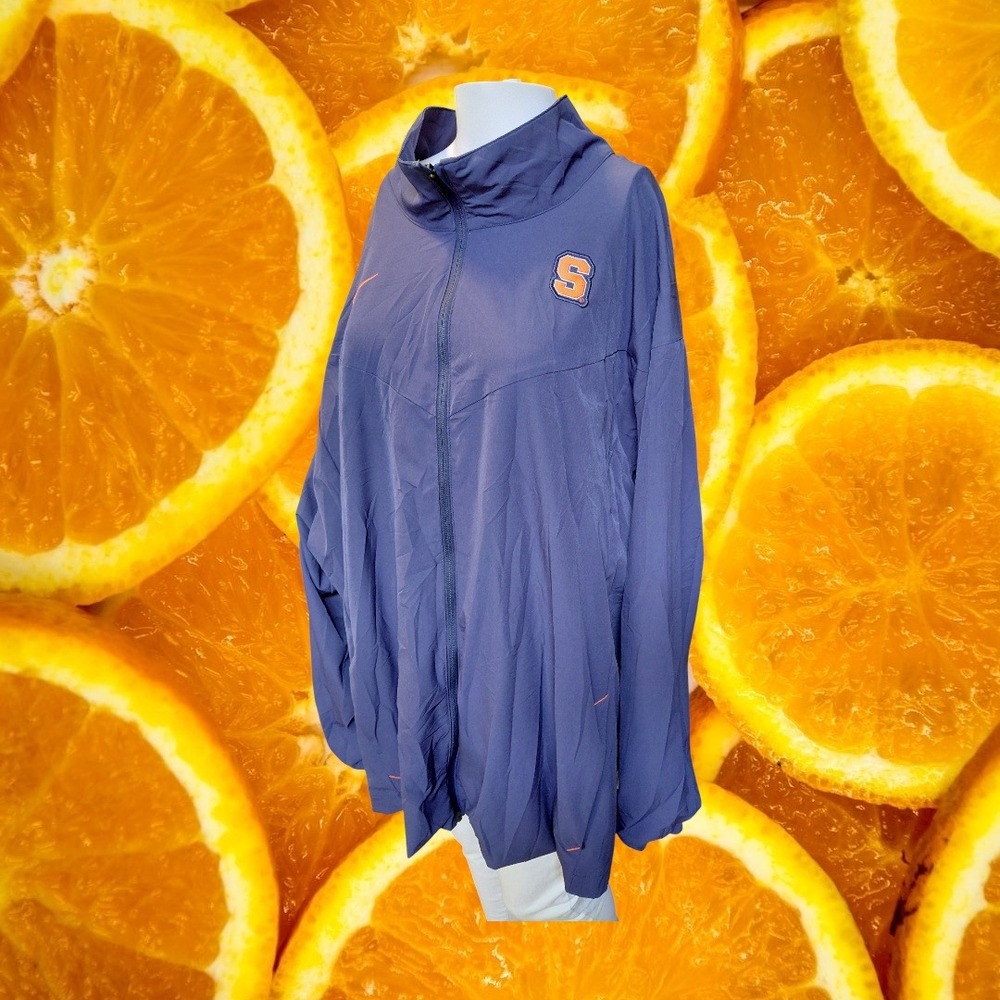 Nike Syracuse Orange Full Zip Jacket Mens 4XL Lightweight Athletic Windbreaker